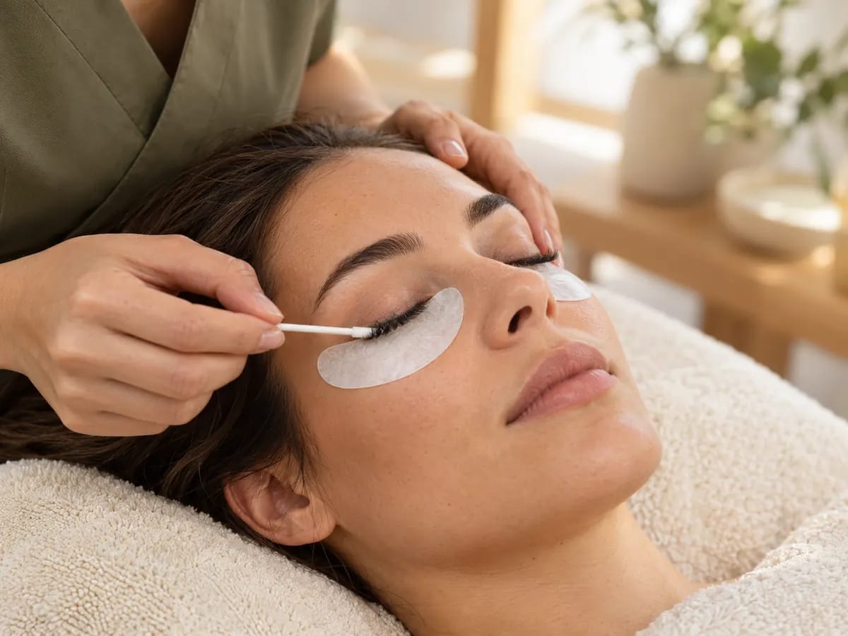 Dépose de cils
